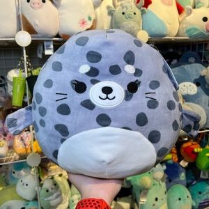 Squishmallows Odile the Grey Spotted Seal 10” Stuffed Plush